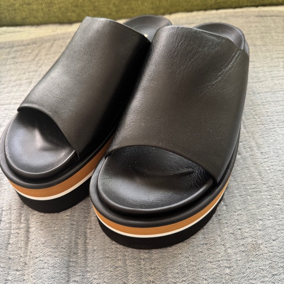 NWT Free People x Paloma Barceló Black Leather Platform
Sandals Size 40 EU/9.5M - Picture 1 of 16